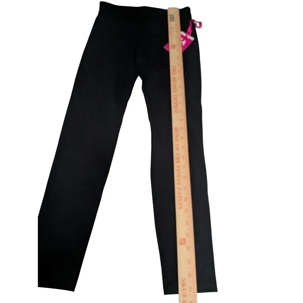 Justice Medium(10) Solid Black Leggings NWT